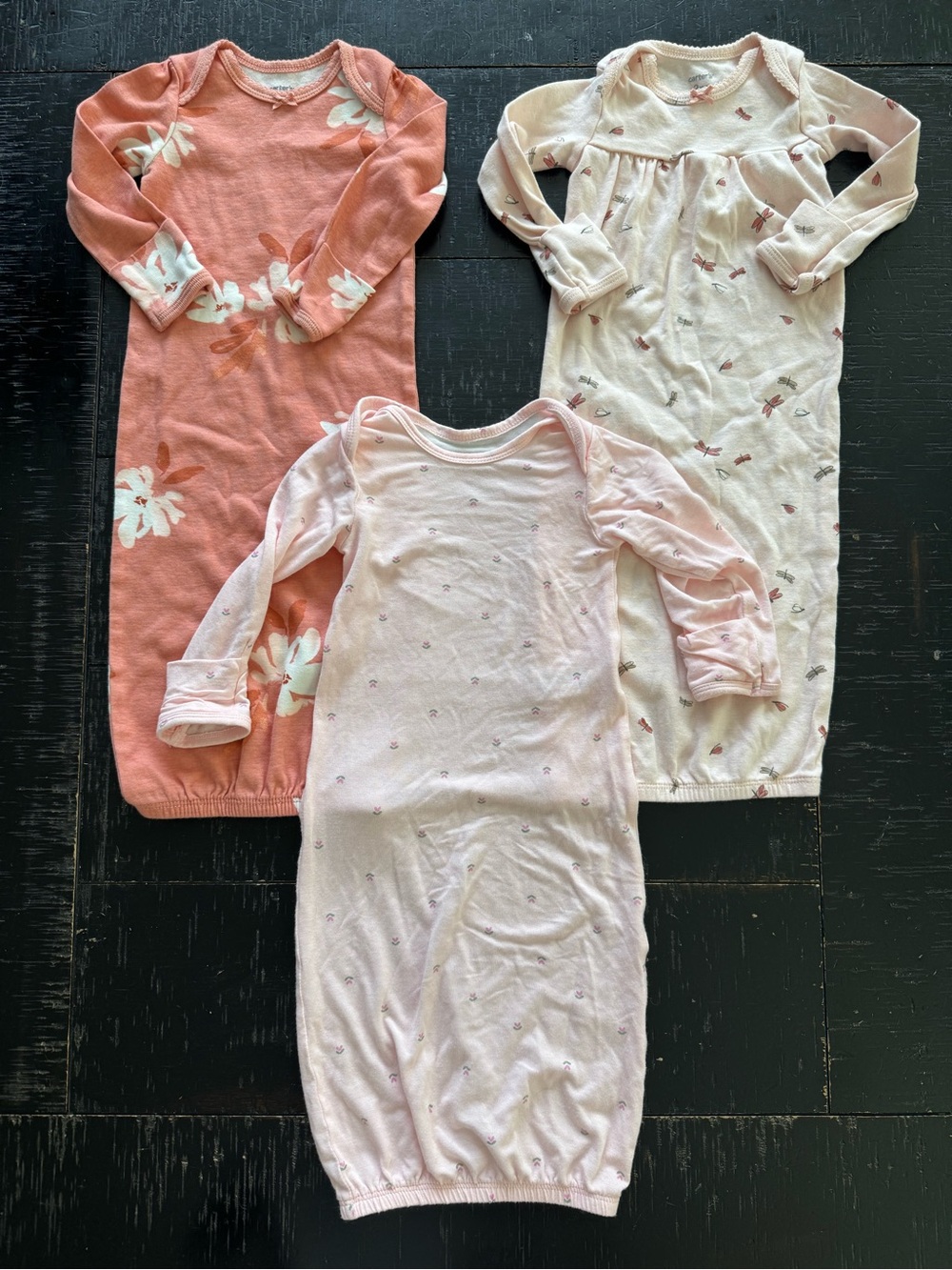 Carter’s Lot of 3 Girls' Pink Sleep Gowns